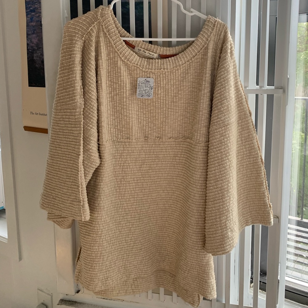 NWT Free People tan tunic shirt